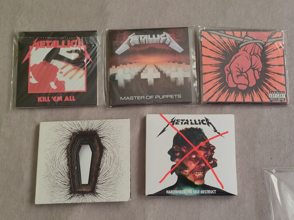 CD: Metallica, Black Sabbath, Led zeppelin, Iron Maiden, Dio, Lynyrd Skynyrd, Megadeth