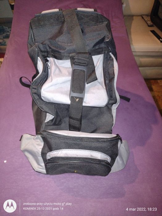 plecak na buty narciarskie + saszetka +średnia saszeta