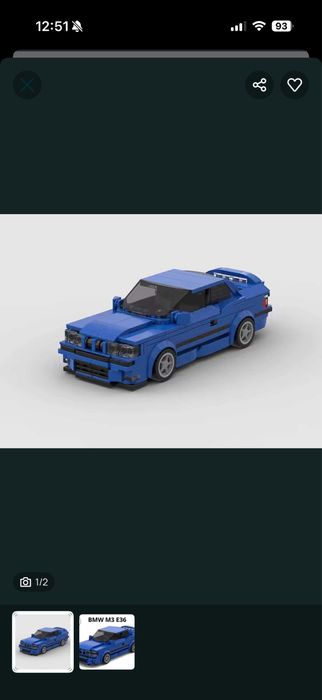 Klocki plastikowe BMW M3 E36 509 elementow