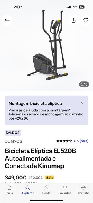 Eliptica  Domyos 520 - como nova