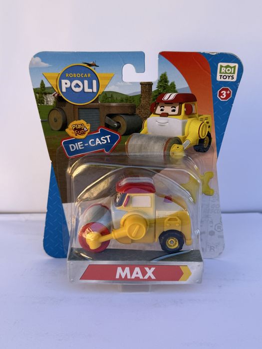 Металева машинка Poli Полі Робокар Хеллі Спукі Сенді Макс