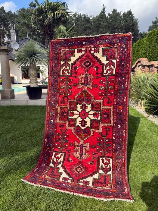 Vintage Dywan Perski Wełniany Iran Hamadan 190x104 WYPRZEDAŻ