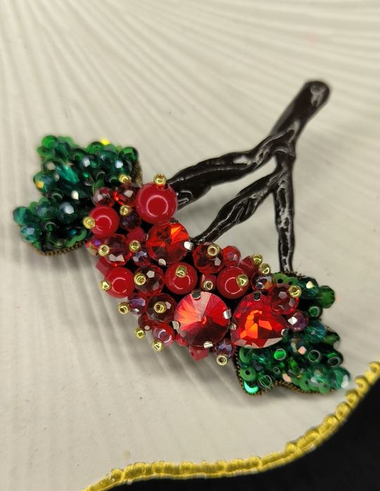 Броши Калина брошки патріотичні символічні Україна символ ручної робот