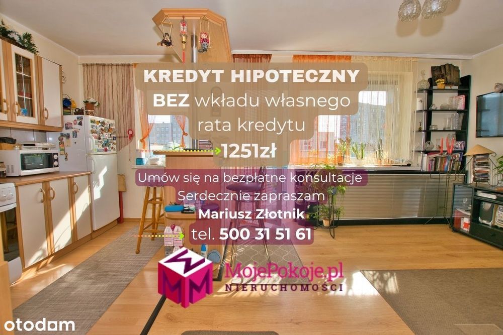 Mieszkanie 2-pokojowe 36,5m2, blok przy ul.Kowalskiego.
