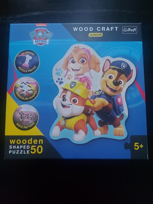 Drewniane puzzle Psi Patrol