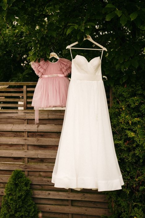 Suknia ślubna biała rękawki