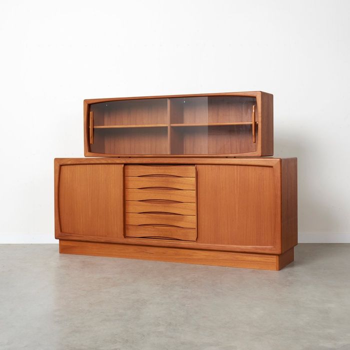 Komoda,sideboard tekowy Dyrlund,duński design,Dania lata70,mid-century