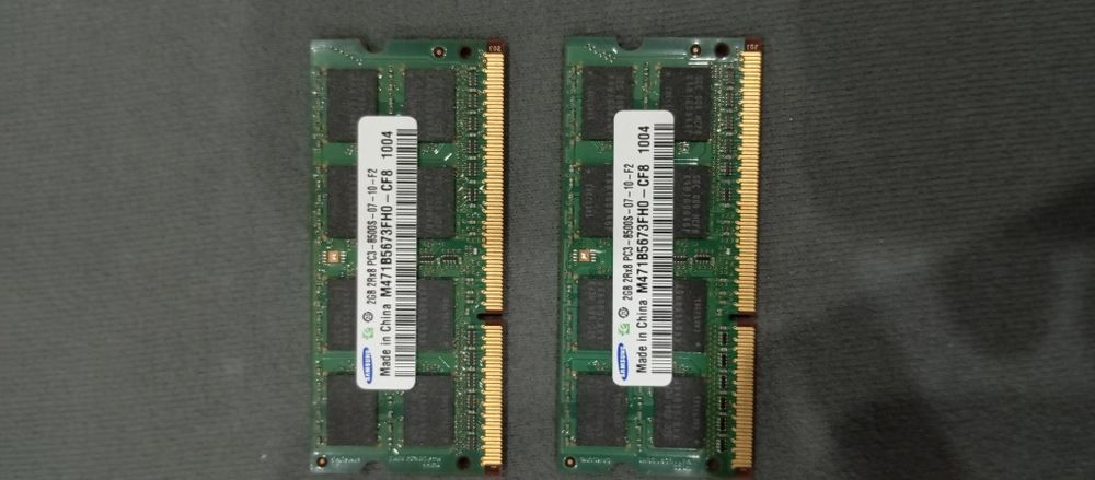 Módulos de RAM DDR3 Samsung 2x2GB