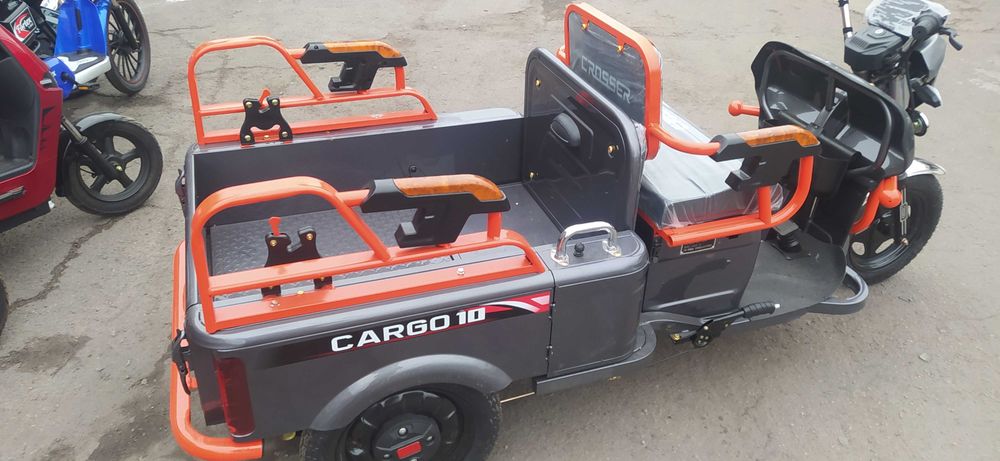 Електротрицикл  вантажопасажирський Crosser CARGO-10 (60V/32Ah/1000w)