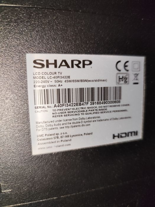 Telewizor Sharp Aquos