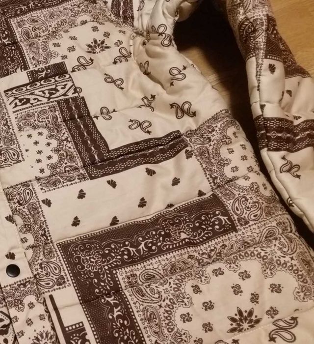 BANDANA L/XL streetwear koszulowa kurtka boxy koszula bomber hip hop