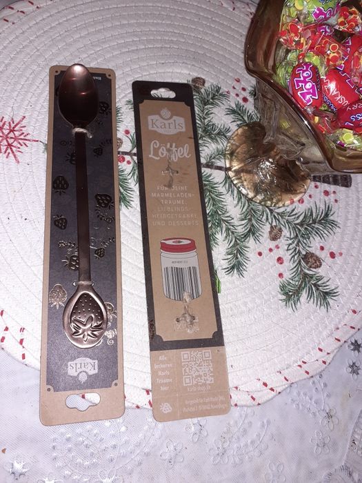 łyżeczka z truskawką - nowa