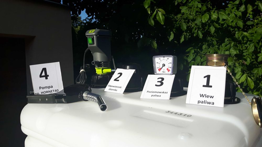 Zbiornik dwupłaszczowy 1000 l na paliwa opał, ON,fabr. nowy,atest CE