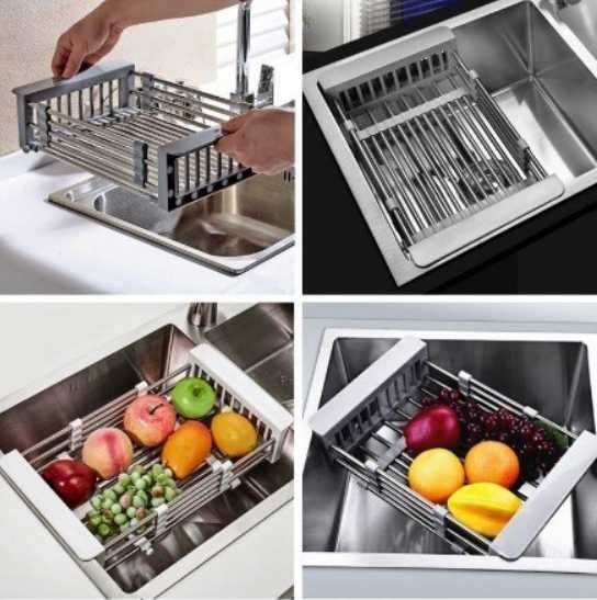 Черная корзина для мойки Nett KB-3022. Уценка