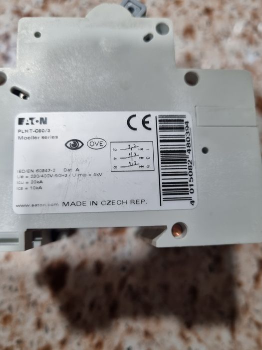 автомат Eaton 80A 3 фази