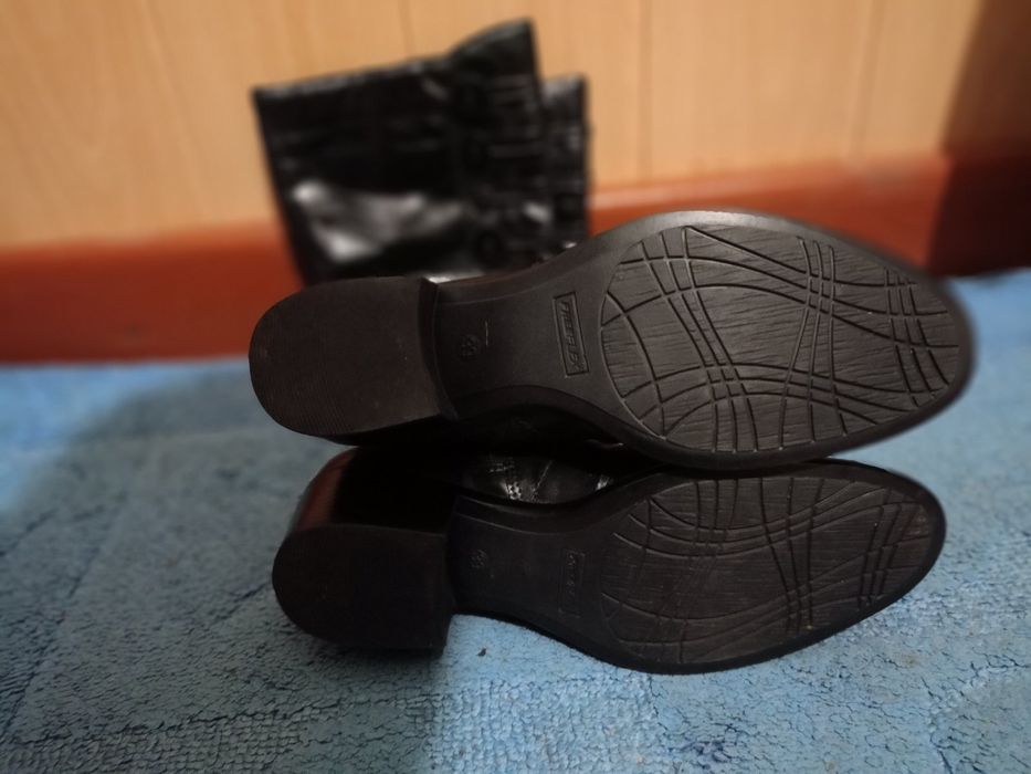 Кожаные высокие сапоги от лондонского бренда Dune London идеал, 39