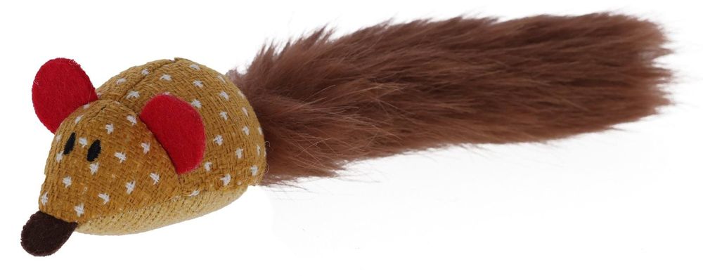 Zabawkowa mysz dla kota, 26 cm, brązowy, Kerbl
