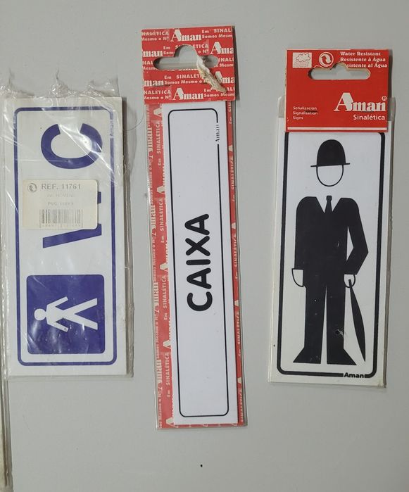 Sinais variados de colar