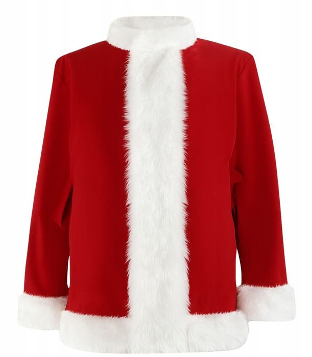 Strój Przebranie Świętego Mikołaja Welurowy Premium 13el PEŁNY ZESTAW