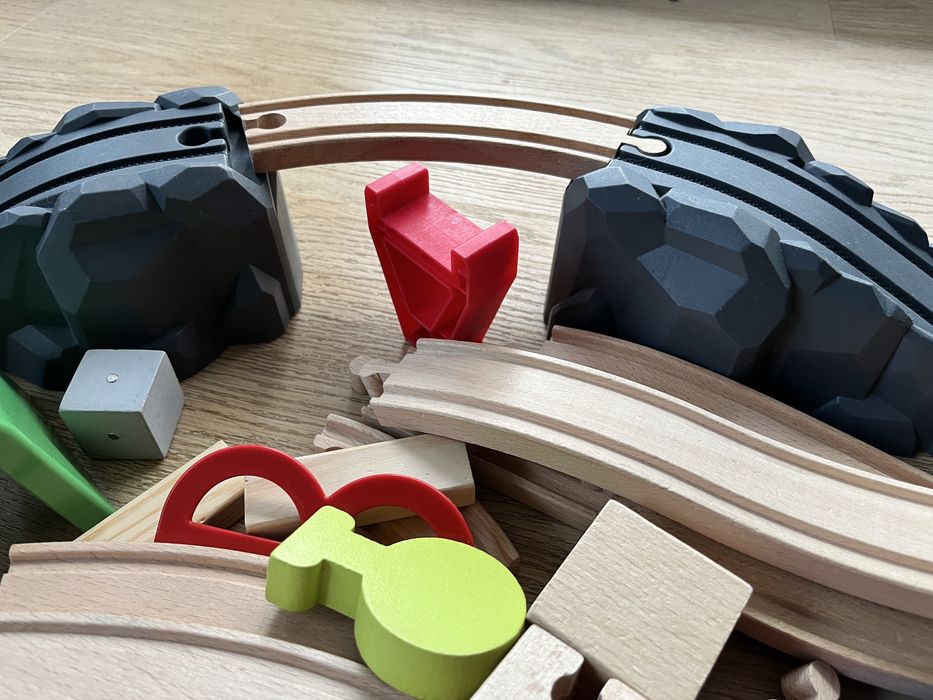 Kolejka drewniana ikea lupilu