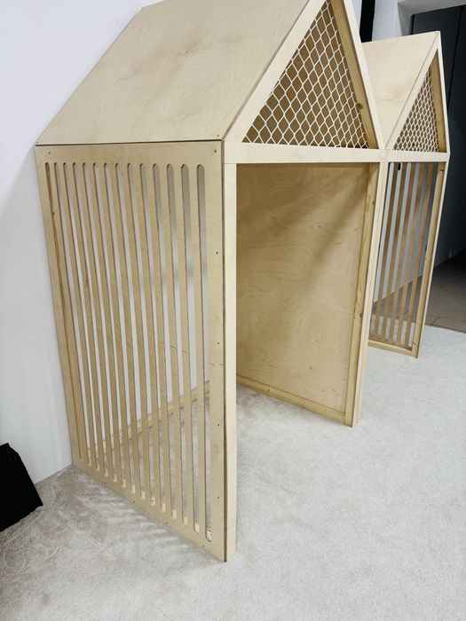 Drewniane domki Montessori 120 × 210 cm – ręcznie wykonany