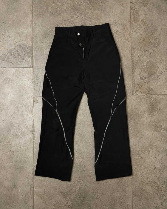 БЕЗ ПЕРЕДОПЛАТ! Штани Rick Owens type клеш з молніями opium archive