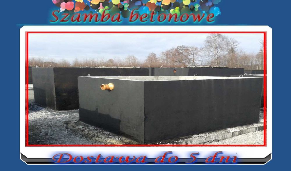ZBIORNIK od producenta na gnojówkę SZAMBA betonowe SZAMBO 2-14m3 kanał