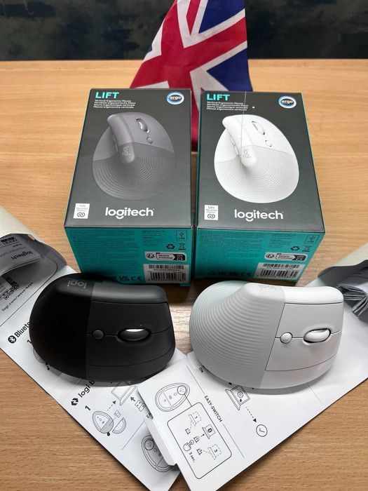 Бездротові миші Logitech Lift Vertical Ergonomic Mouse Graphite (910-006473)