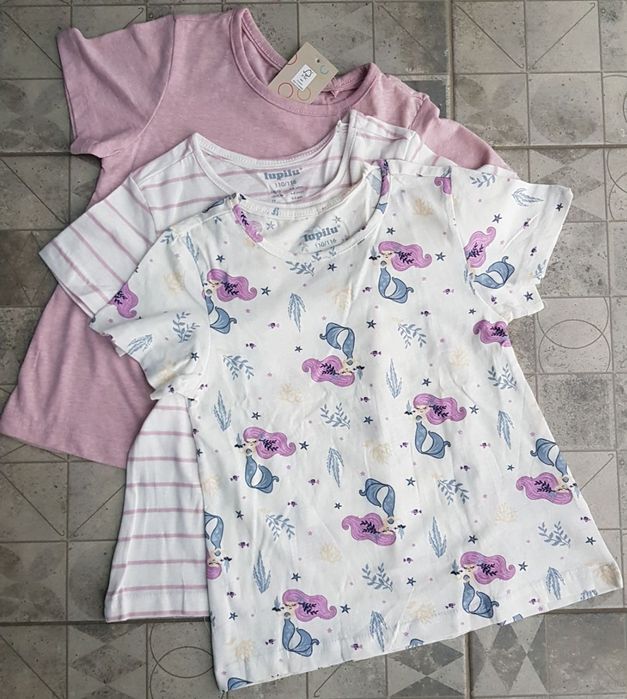 Комплект бавовняних футболок 116 розміру