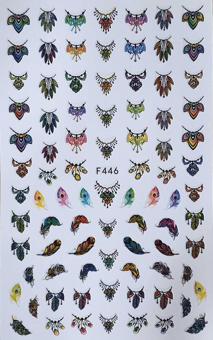 10 arkuszy naklejki na paznokcie