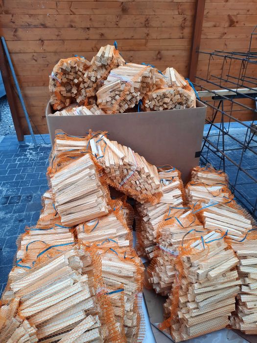 Drewno rozpałkowe, podpałkowe, opałowe workowane 5kg