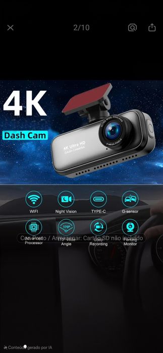 Câmara para carro 4K