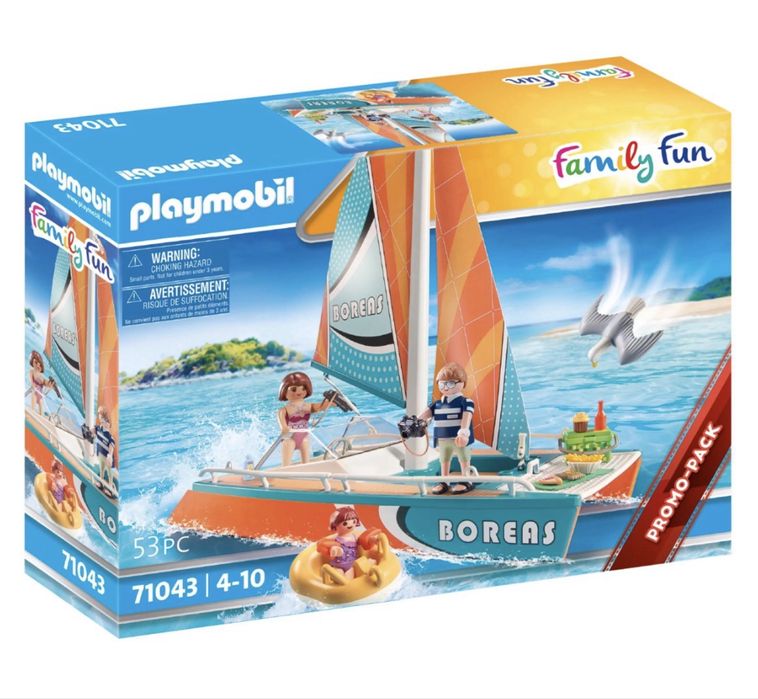 Katamaran Playmobil zestaw. Uzywany stan bdb.