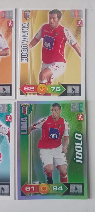 6 cartas Adrenalyn 2010-11 Braga