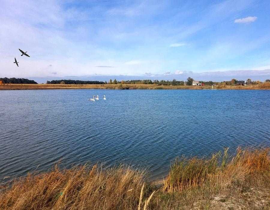 Продам хутор с озерами под Киевом 35,9 Га электрика проводной Internet