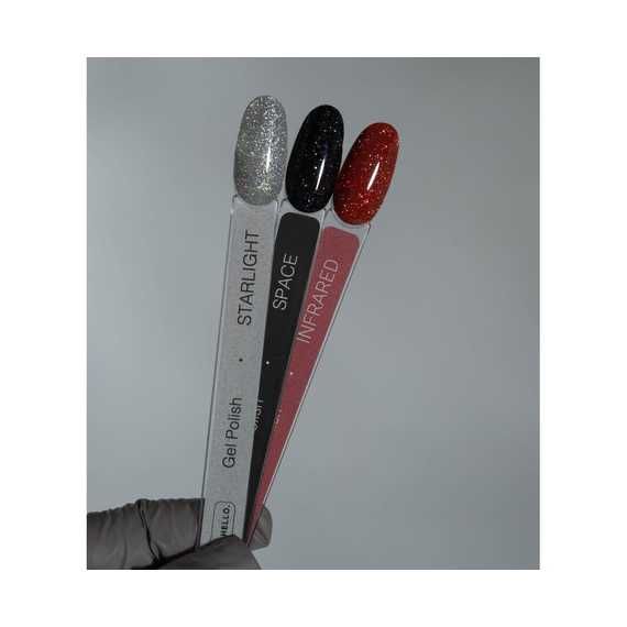 Гель-лак світловідбиваючий HEYLOVE Reflective Starlight срібний, 15 мл