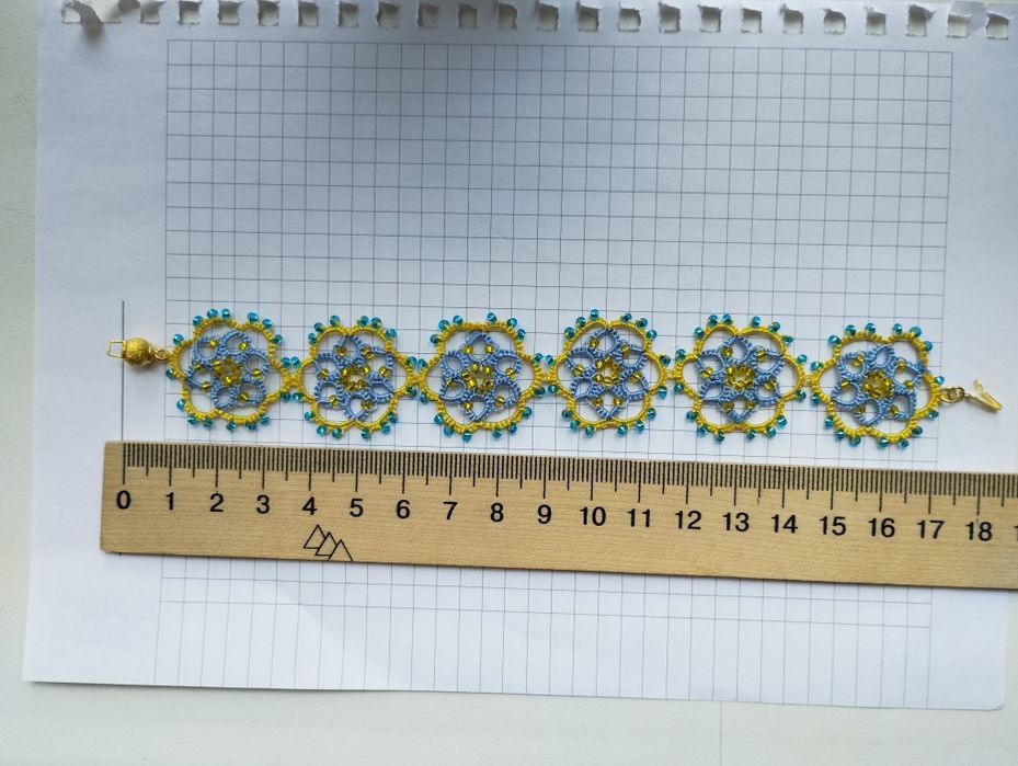 Патріотичний браслет. Прикраса під вишиванку. Подарунок