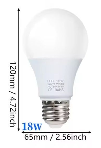 Lâmpada Led 18W - Luz Branca Fria