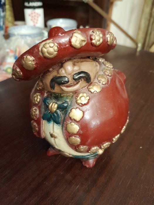 Boneco Mexicano vintage em cerâmica