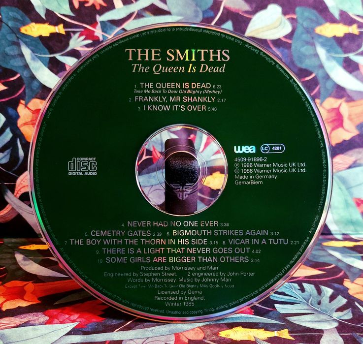 The Smiths THE QUEEN IS DEAD CD 1986 Morrissey meat is murder rank louder than bombs
