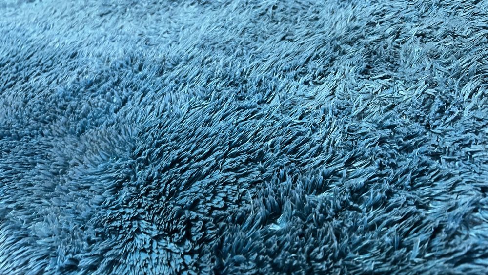 1 Carpete + 3 tapetes azul turquesa