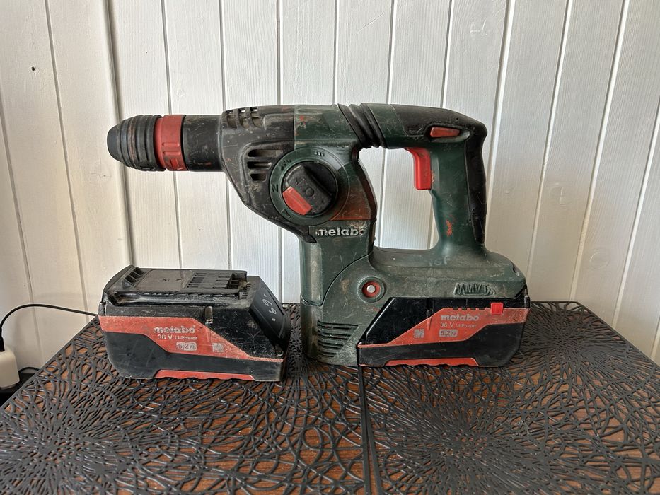 Młotowiertarka Metabo KHA-36LTX Mocny/2x Aku 5.2ah/Konkret/Wys!