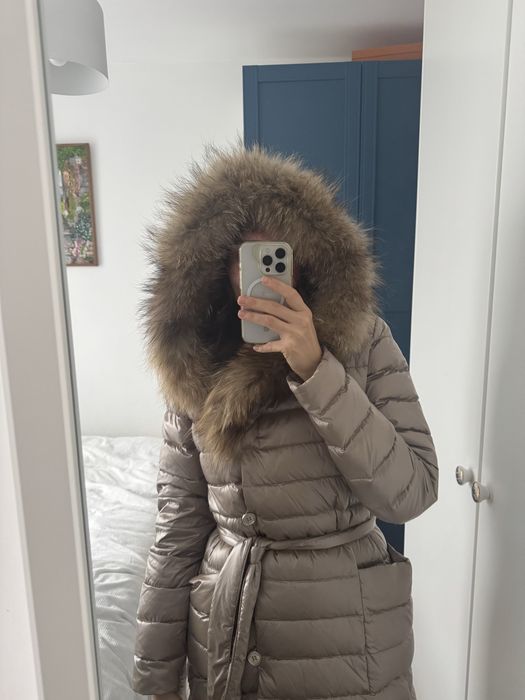 Kurtka puchowa ochnik puchni pierze pikowana