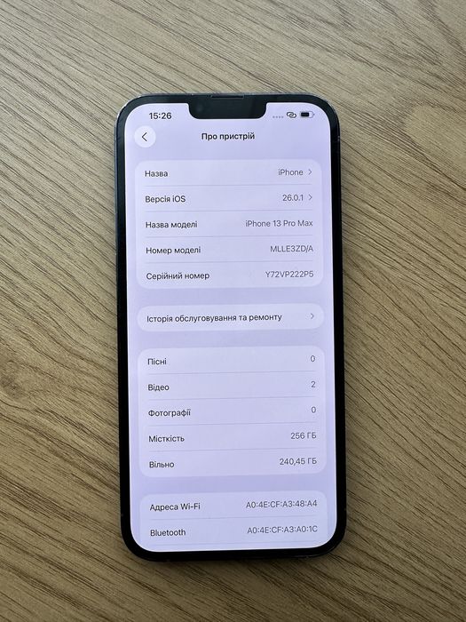 iPhone 13Pro Max 256Gb sierra blue