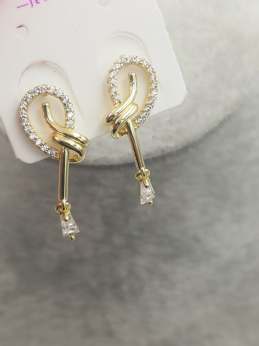 Kolczyki pozłacane 14 k Xuping