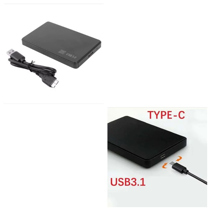 Новые внешние карманы USB 3.0 (microB/Type-C) для HDD/SSD 2,5"