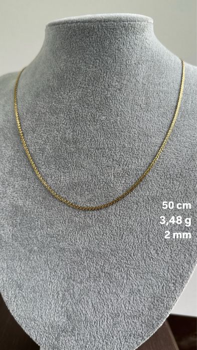 Złoty damski łańcuszek próby 585 50 cm Białystok