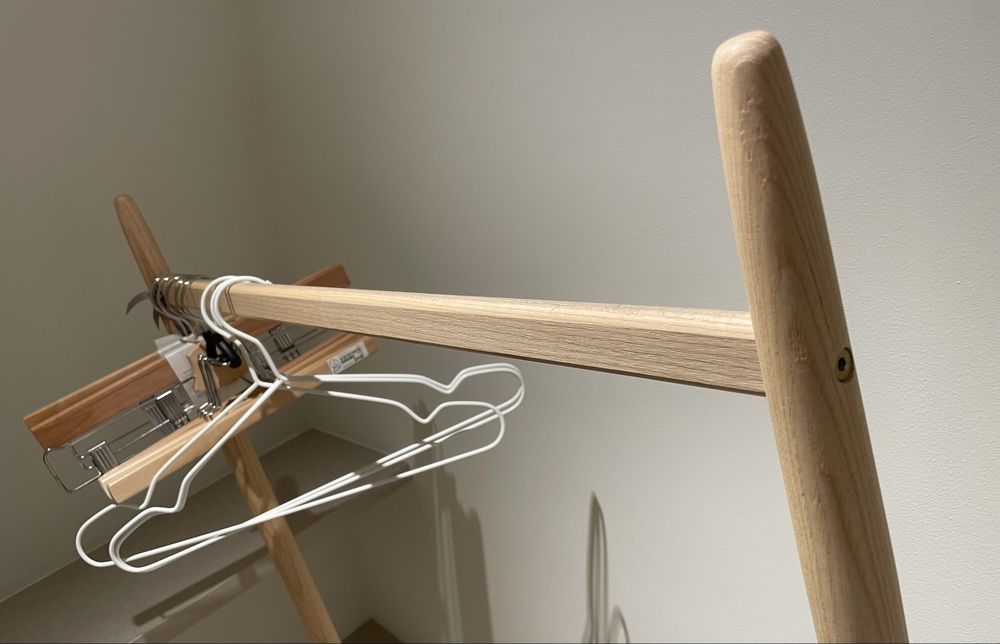 Zara home cedar clothes hanger in mint condition