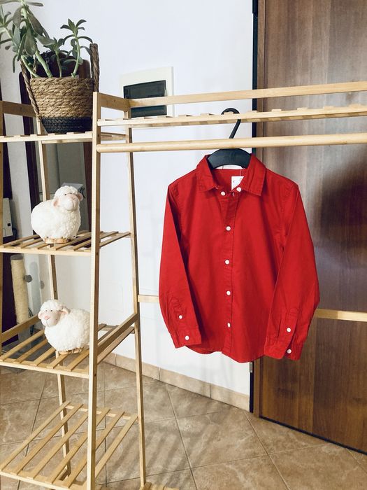 Сорочка на хлопчика червоно кольору 116