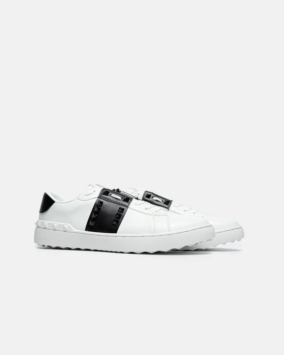 Valentino 11. новые оригинал италия кожа мужские кеды белые